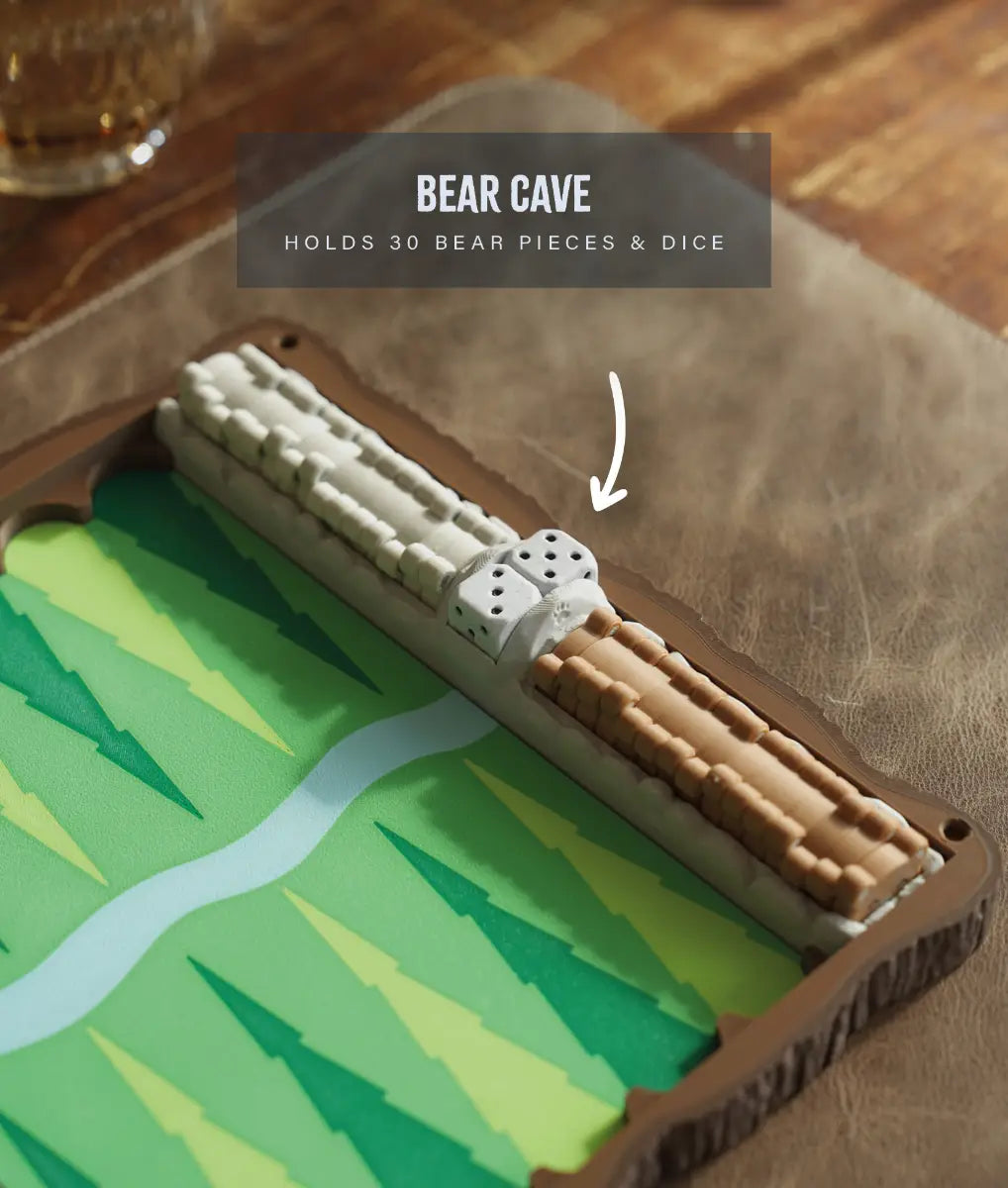 Forest Bears Backgammon Game