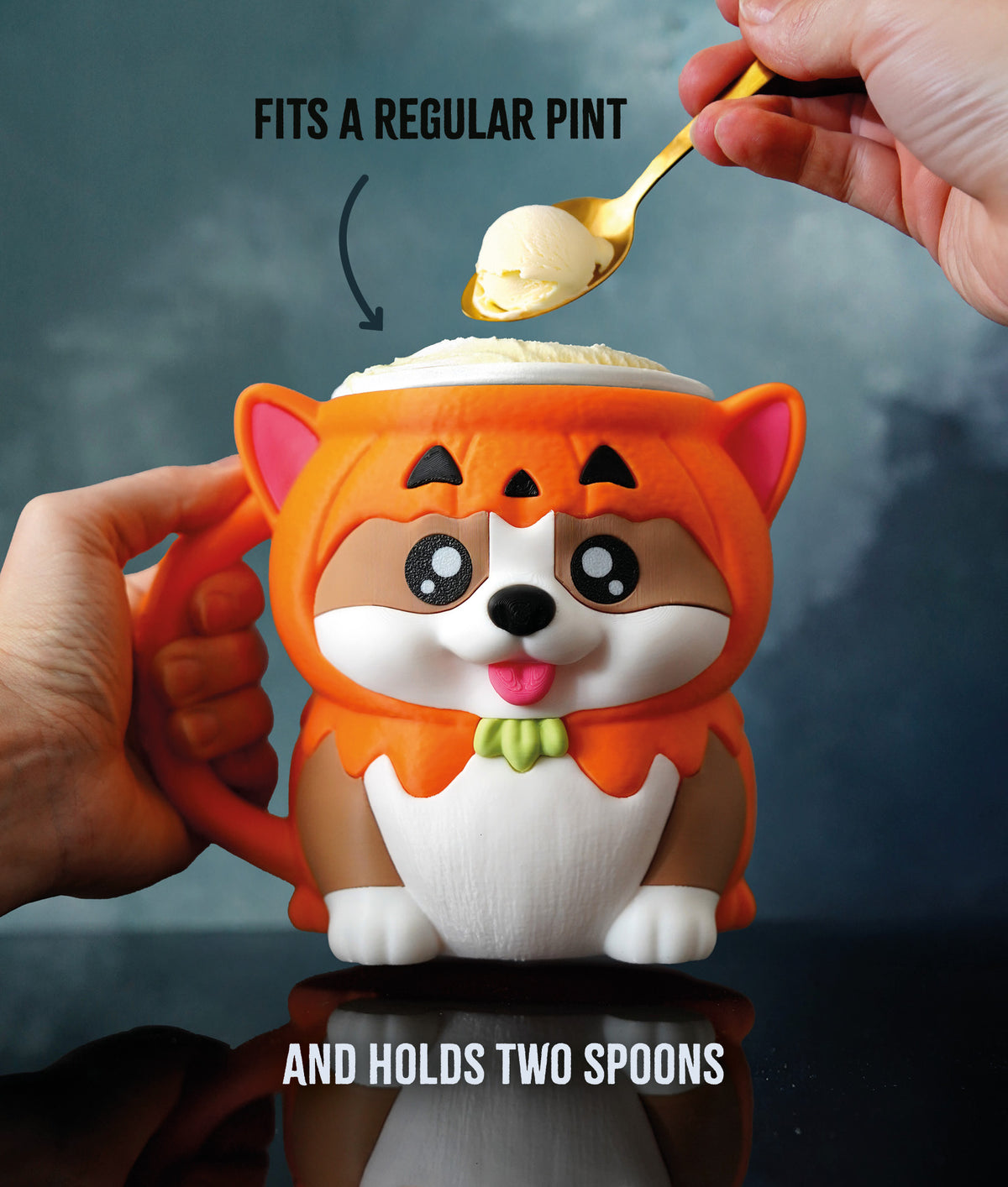 Kevin the Corgi Ice Cream Pint Holder