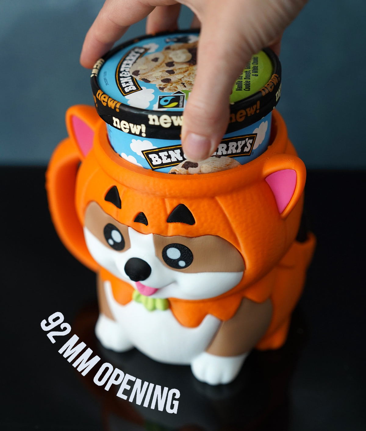 Kevin the Corgi Ice Cream Pint Holder