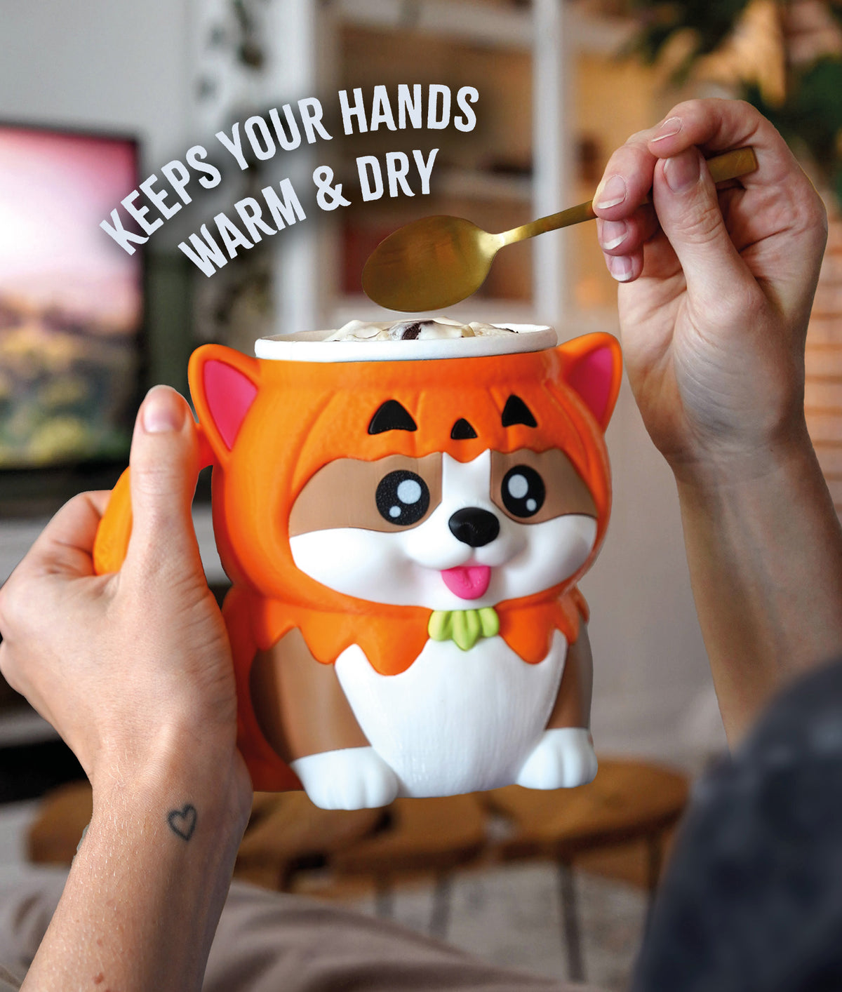 Kevin the Corgi Ice Cream Pint Holder