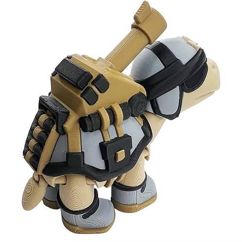 Army Tank Tortoise – 3D Printed Collectible