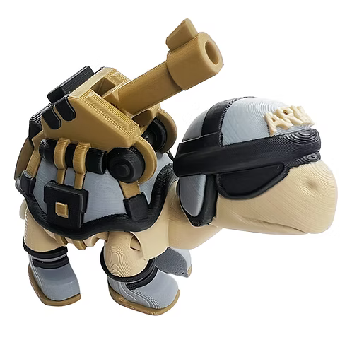 Army Tank Tortoise – 3D Printed Collectible