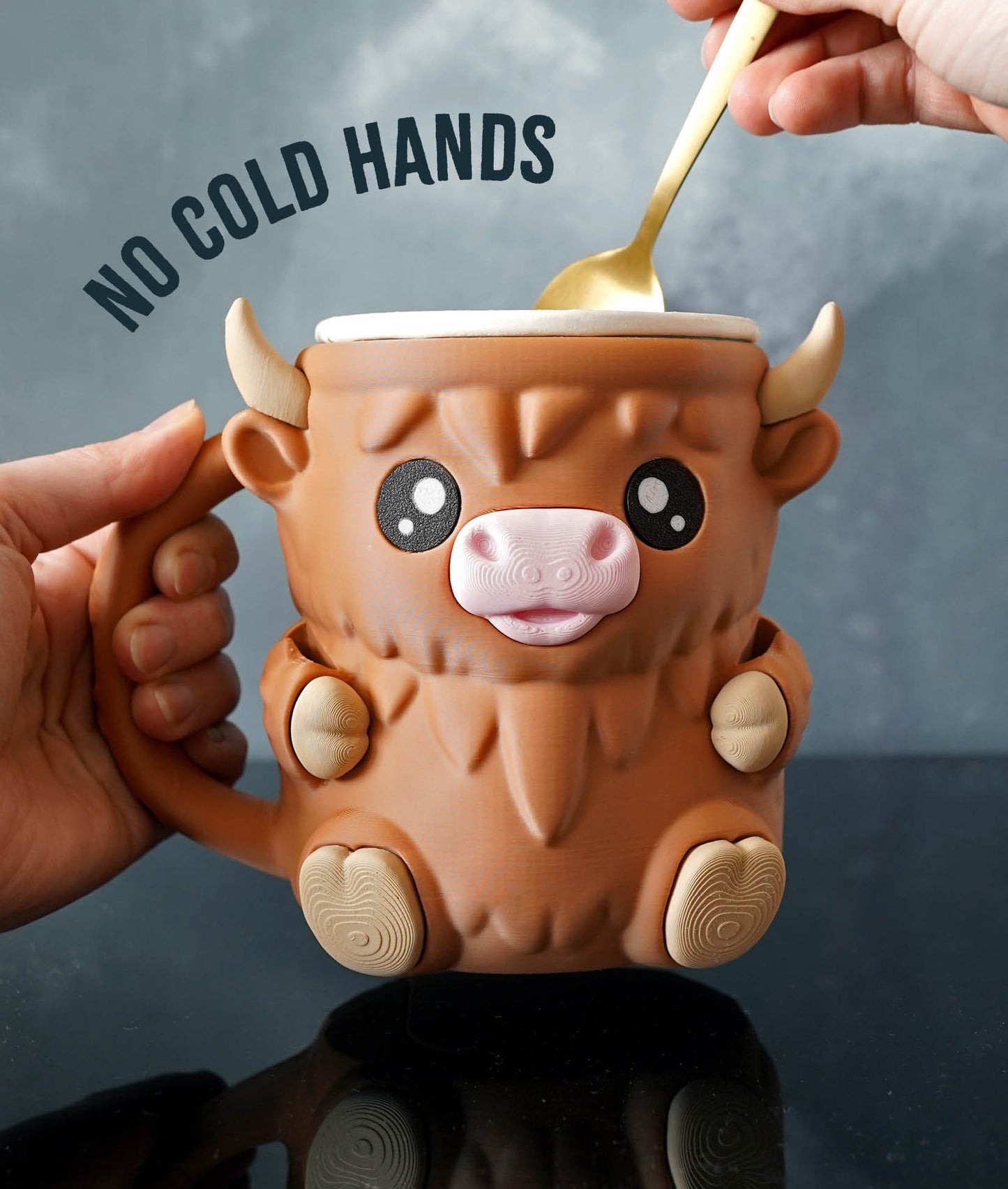 Ferdinand the Highland Cow Ice Cream Pint Holder