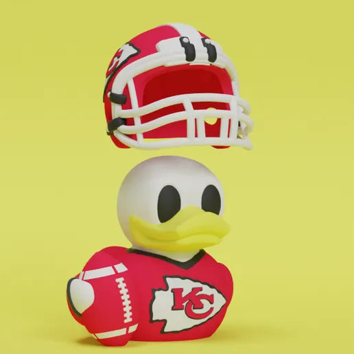 Kansas City Chiefs Football Duck – Celebrating the 2025 Super Bowl Champions!