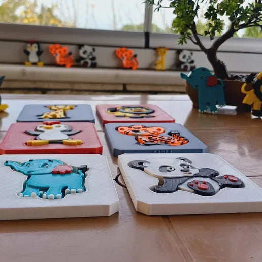 Animal Shape Matching Puzzle Set – Designed by Hobigecidi