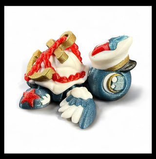 Navy Turtle – Steady, Strong, and Sea-Bound