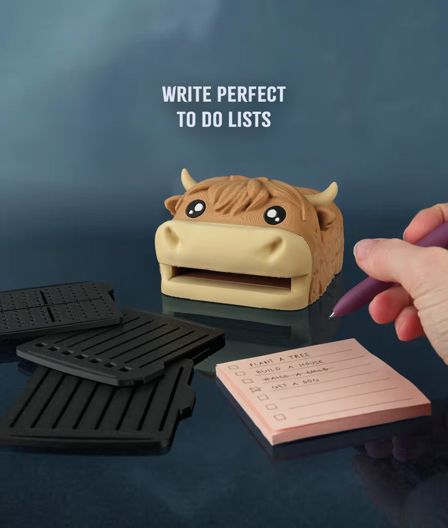 Highland Cow Desk Organizer