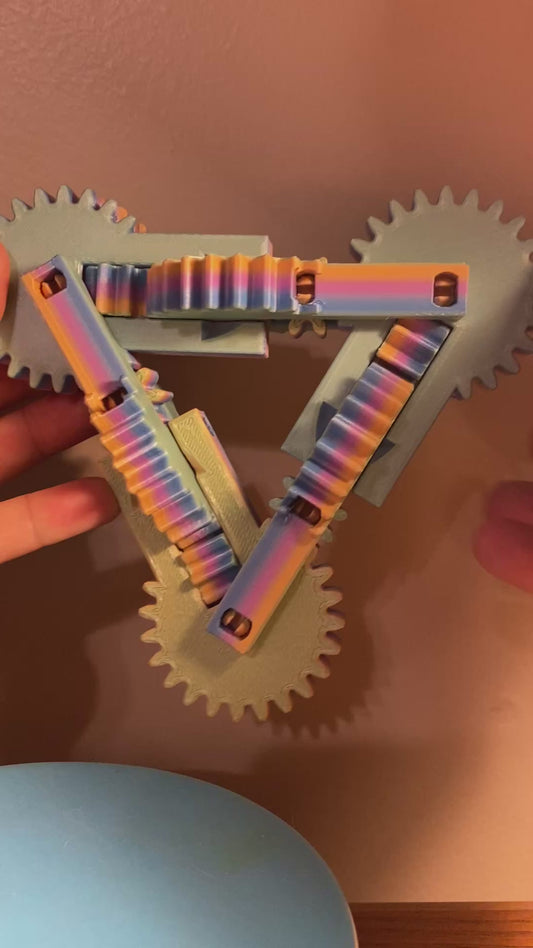 Gear Kaleidocycle Fidget Toy