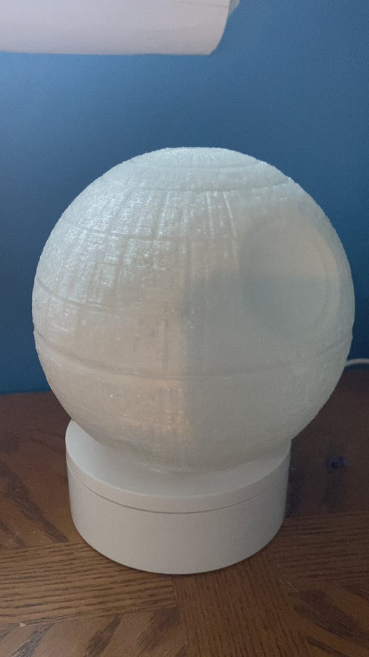 Light Up the Dark Side – Death Star Desk Lamp Designed by RuvenBals