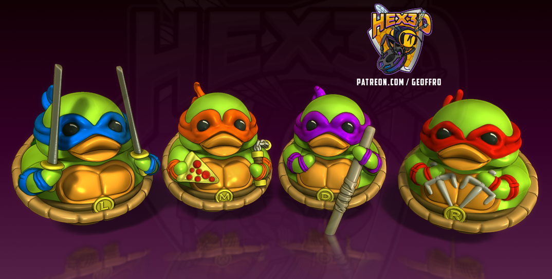 🐢 Teenage Mutant Turtle Ducks Collection